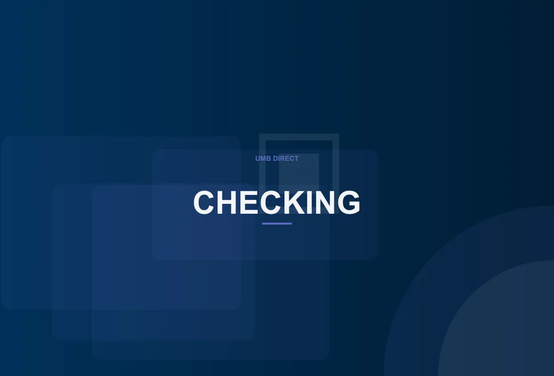 UMB Direct member using online banking to review checking activity