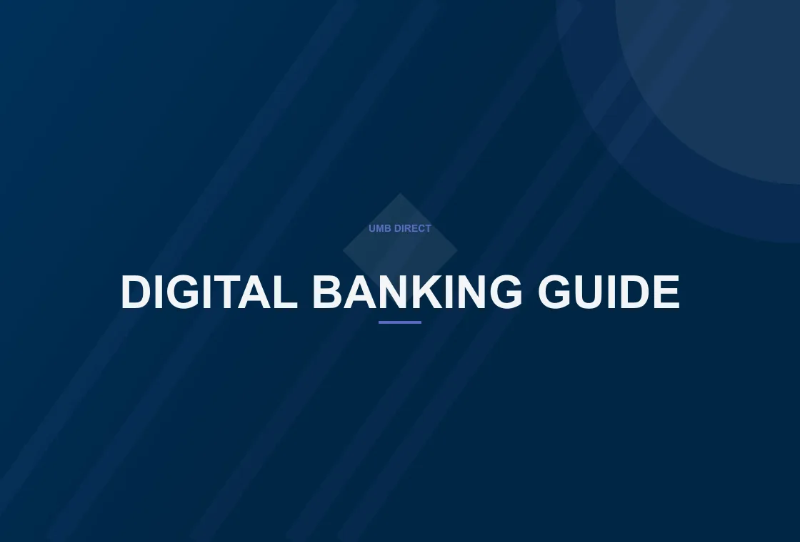 UMB Direct customer reviewing digital banking security details on a digital banking screen