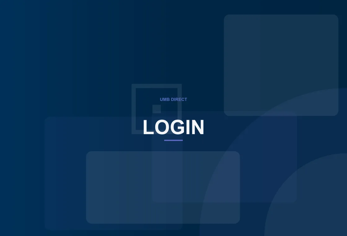 UMB Direct authenticated account locked access overview without credential capture