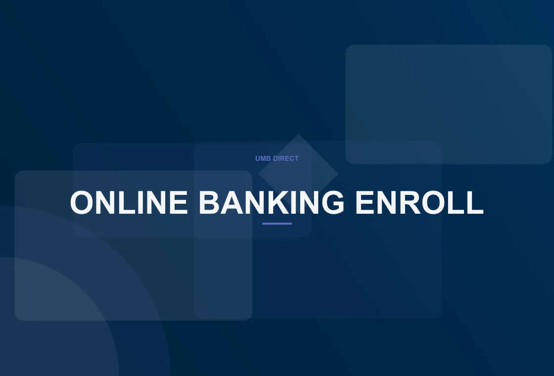 UMB Direct first-time user starting first-time enrollment on a laptop